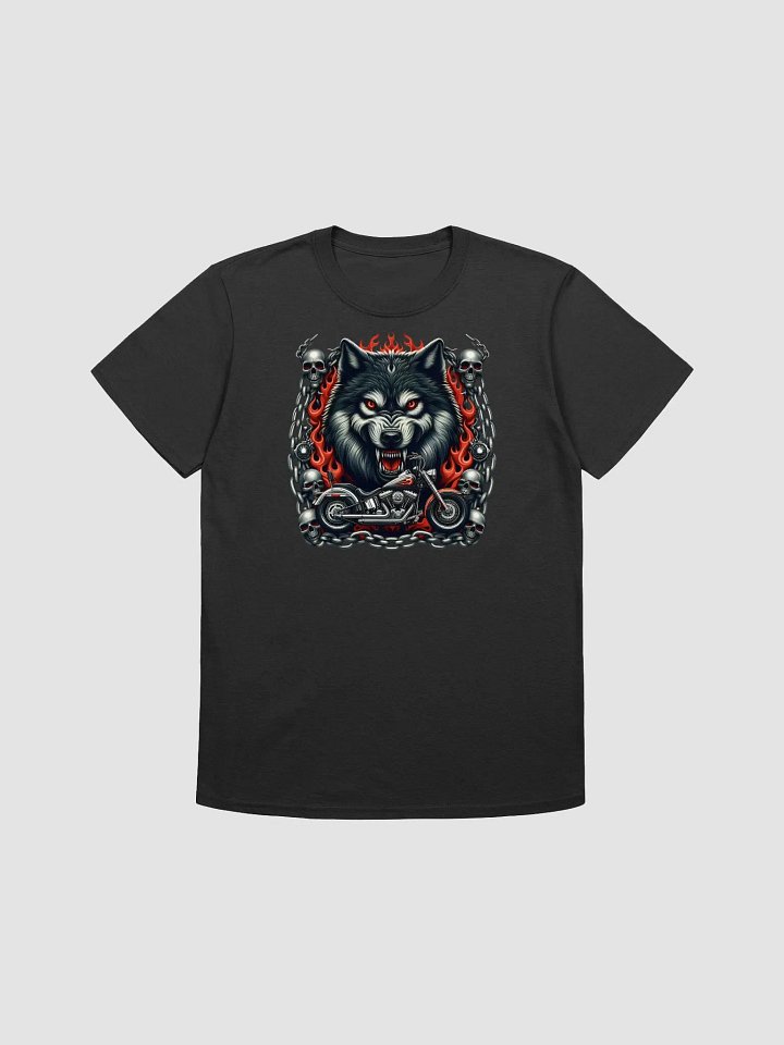 Fierce Wolf Motorcycle Men's T-Shirt #27 product image (1)