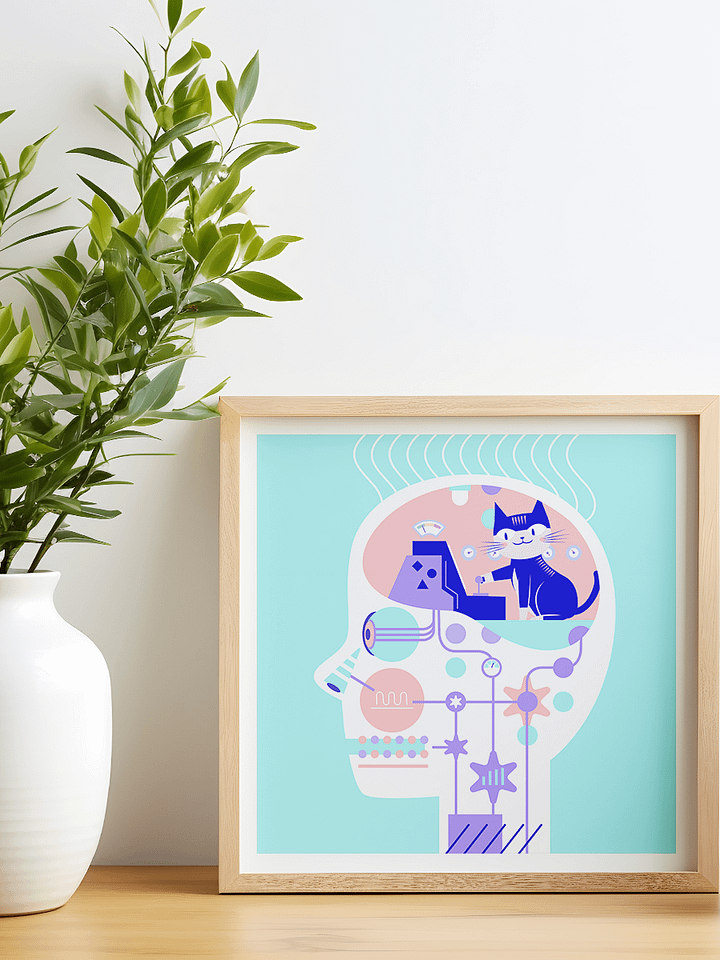 Brain Control Art Print product image (6)
