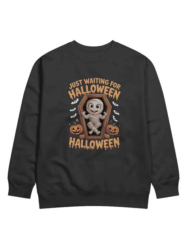 Mummified Halloween Sweatshirt, Spooky Vibes Gift, Cozy Horror Sweater product image (1)