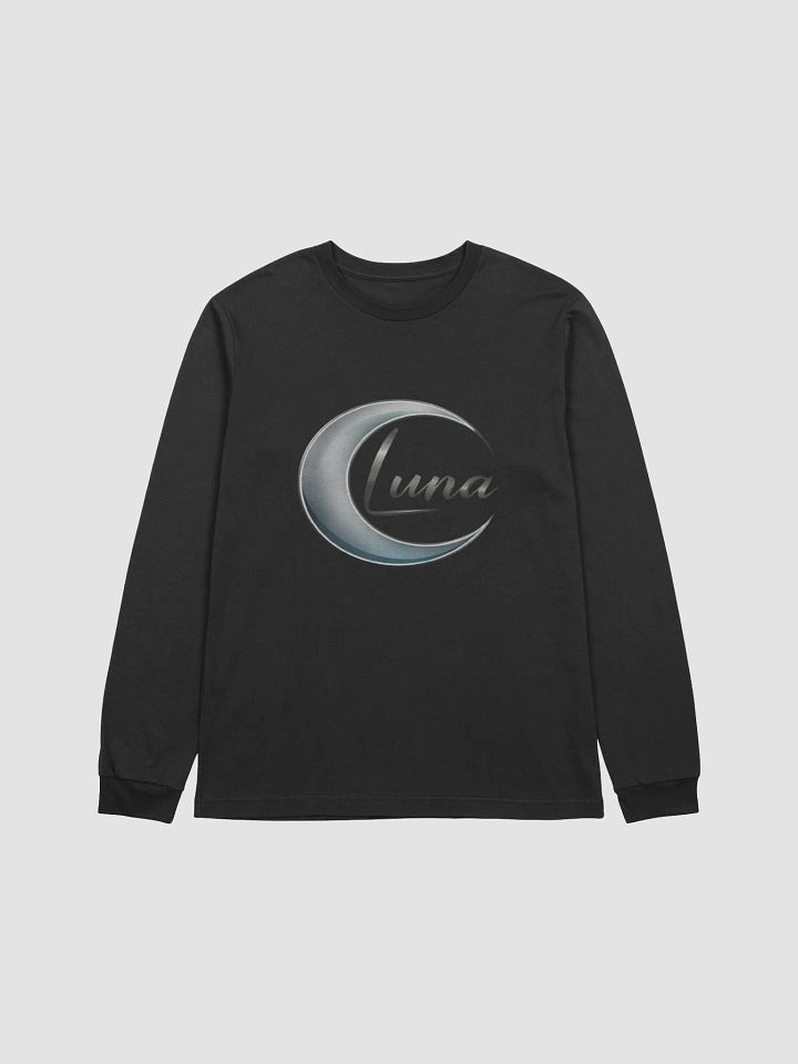 Luna Unisex Supersoft Long Sleeve T-Shirt with Crescent Moon Design - Comfortable and Stylish product image (1)