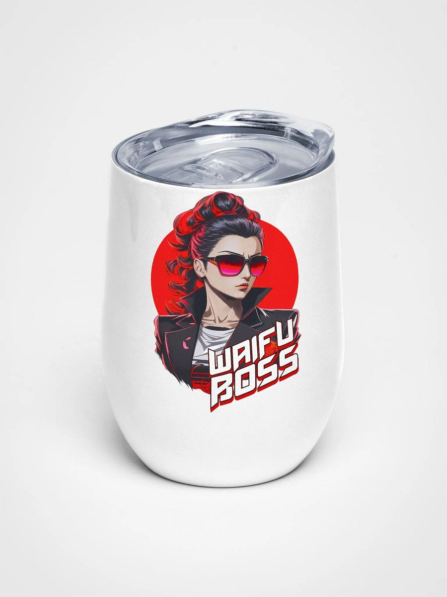 Waifu Boss v2 - Wine Tumbler Cup - 12 oz - High-Grade Stainless Steel product image (1)