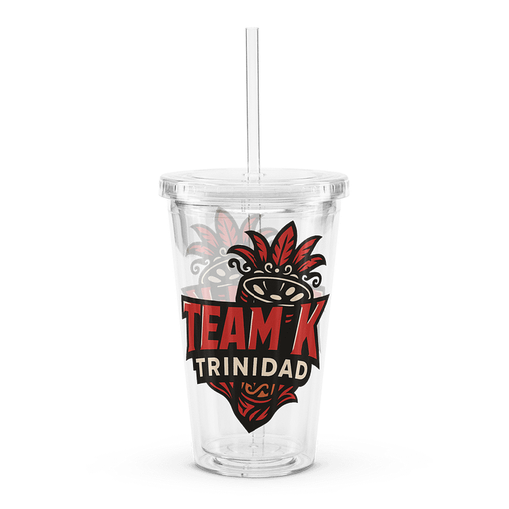 TEAM K TRINIDAD Clear Plastic Tumbler product image (2)