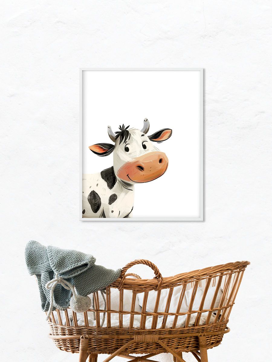 Holstein Cow Nursery Wall Print product image (6)