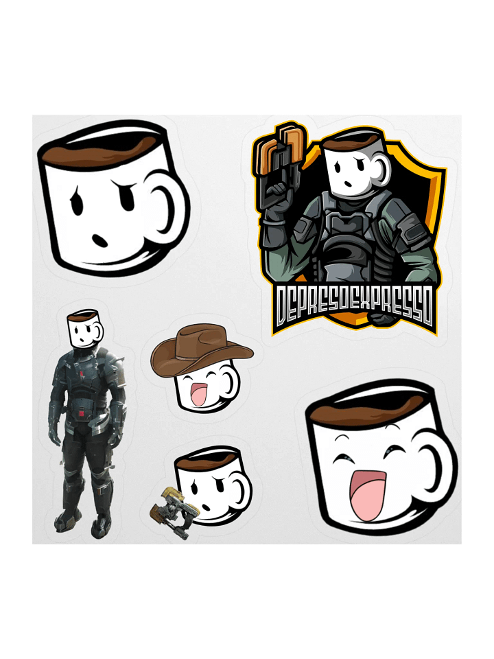 Depreso Kiss Cut Stickers product image (1)