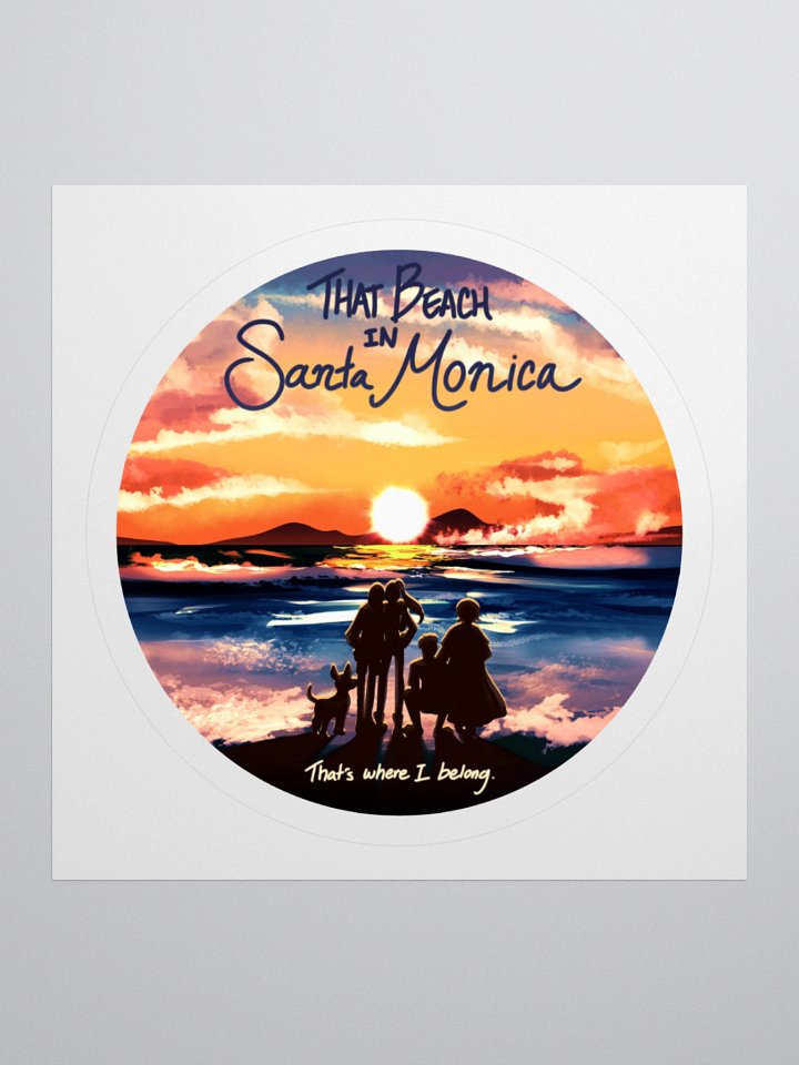 Santa Monica Lyric Sticker product image (1)