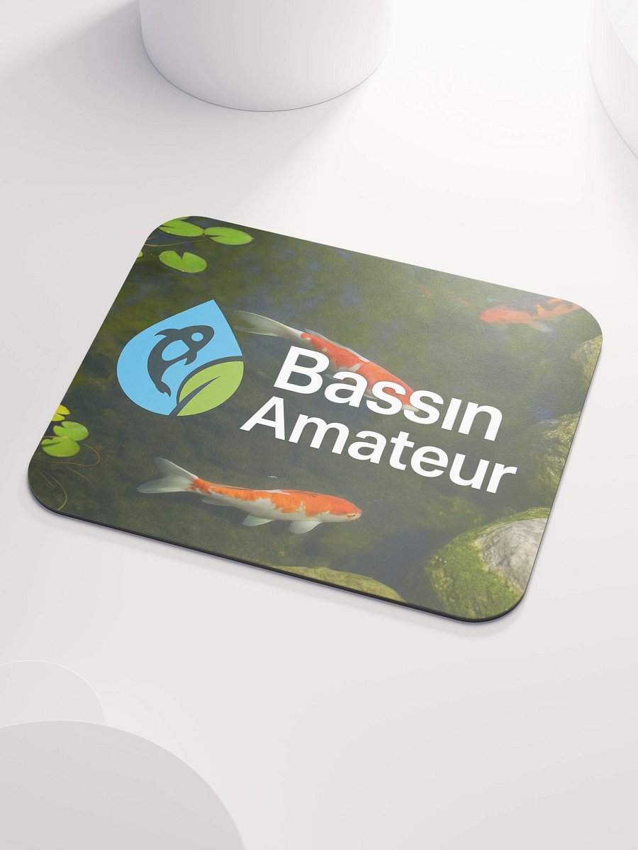 Tapis de souris Bassin Amateur – Design carpe koï & bassin de jardin product image (3)