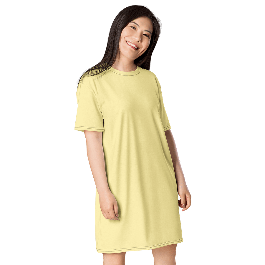 Oversized T-Shirt Dress - Stretchy Banana Mania, Sizes 2XS-6XL product image (4)
