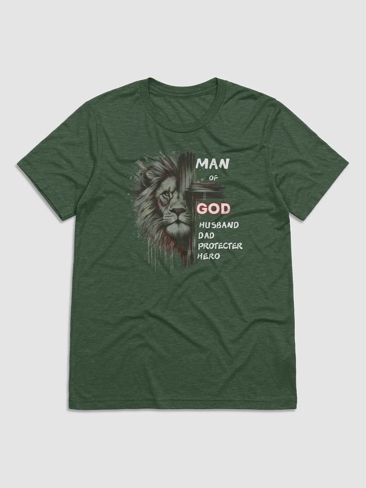 Man of God Lion Cross Father's Day Gift | Husband Dad Protector Hero product image (7)