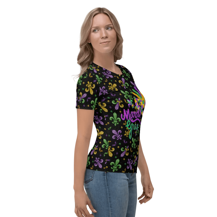 Mardi Gra All Over Print T-shirt product image (4)