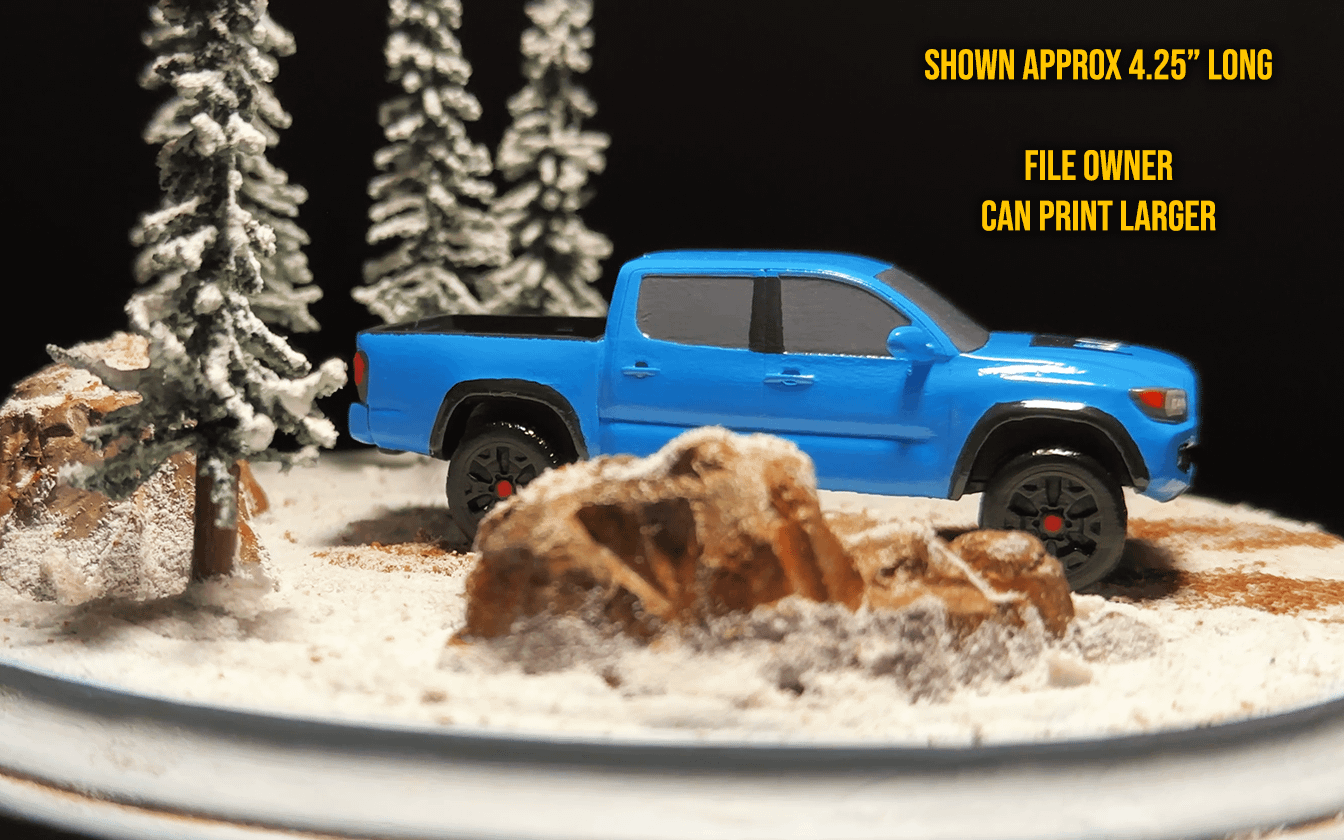 3rd Gen Tacoma Long Bed With Scoop - 3D Print File product image (6)
