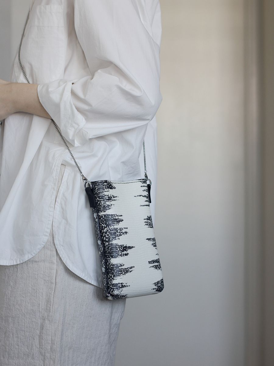 Lizard-embossed Leather Mini Bag product image (4)