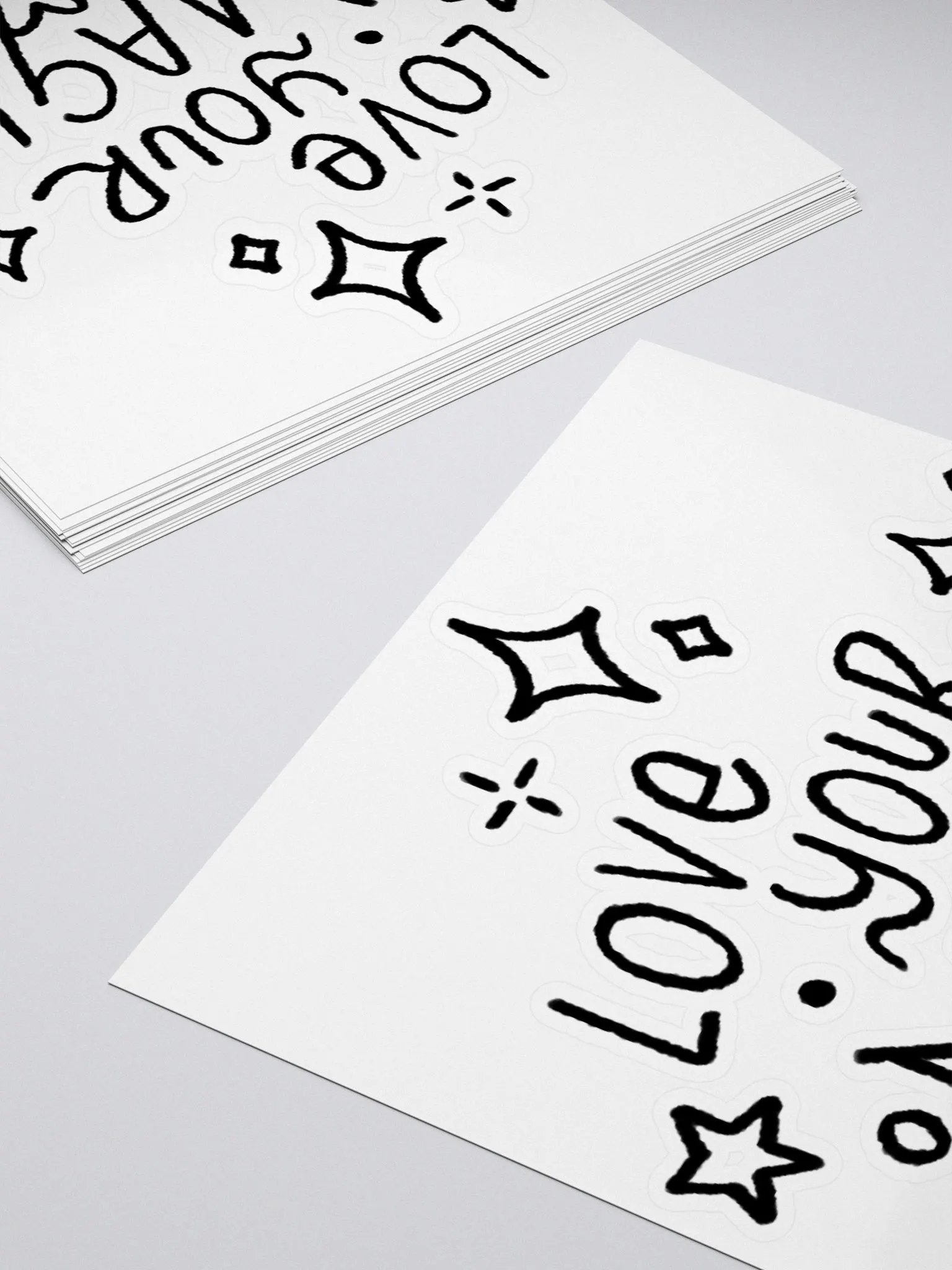 LOVE YOUR MAGIC STICKER (BLACK) product image (4)