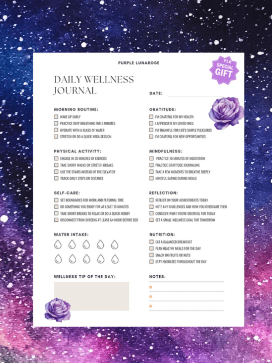 PLR Free Daily Wellness Journal product image (1)