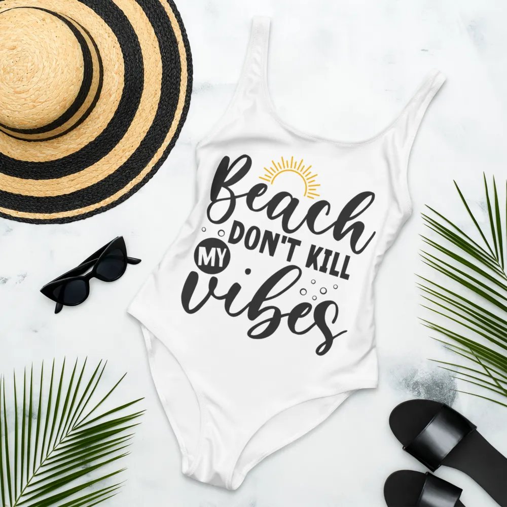 'Beach, Don't Kill my Vibes' One-Piece Swimsuit product image (7)