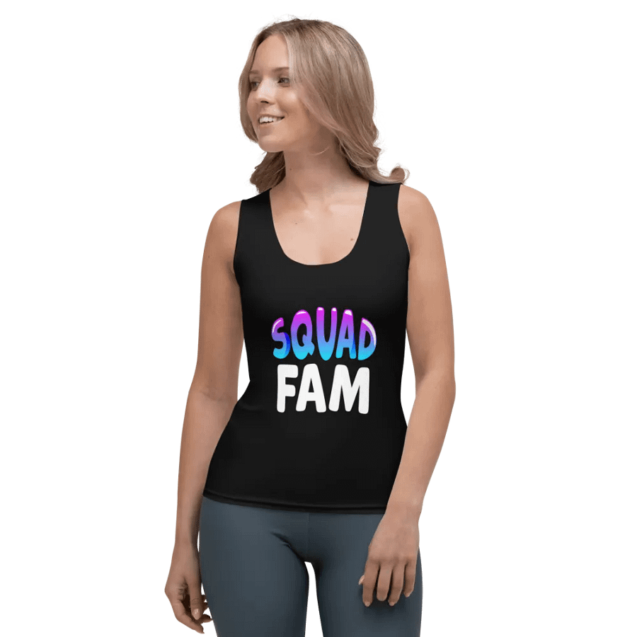 SQUAD FAM WOMEN'S FITTED TANK TOP product image (1)