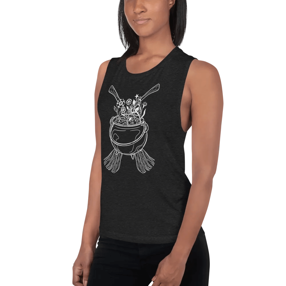 Henbane Coven Crest Bella+Canvas Women's Flowy Muscle Tank product image (3)
