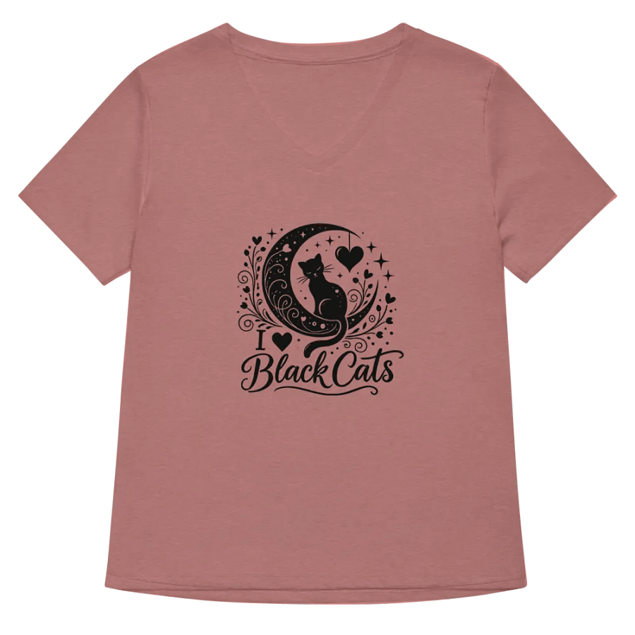 I Love Black Cats V-Neck (New Edition) product image (18)