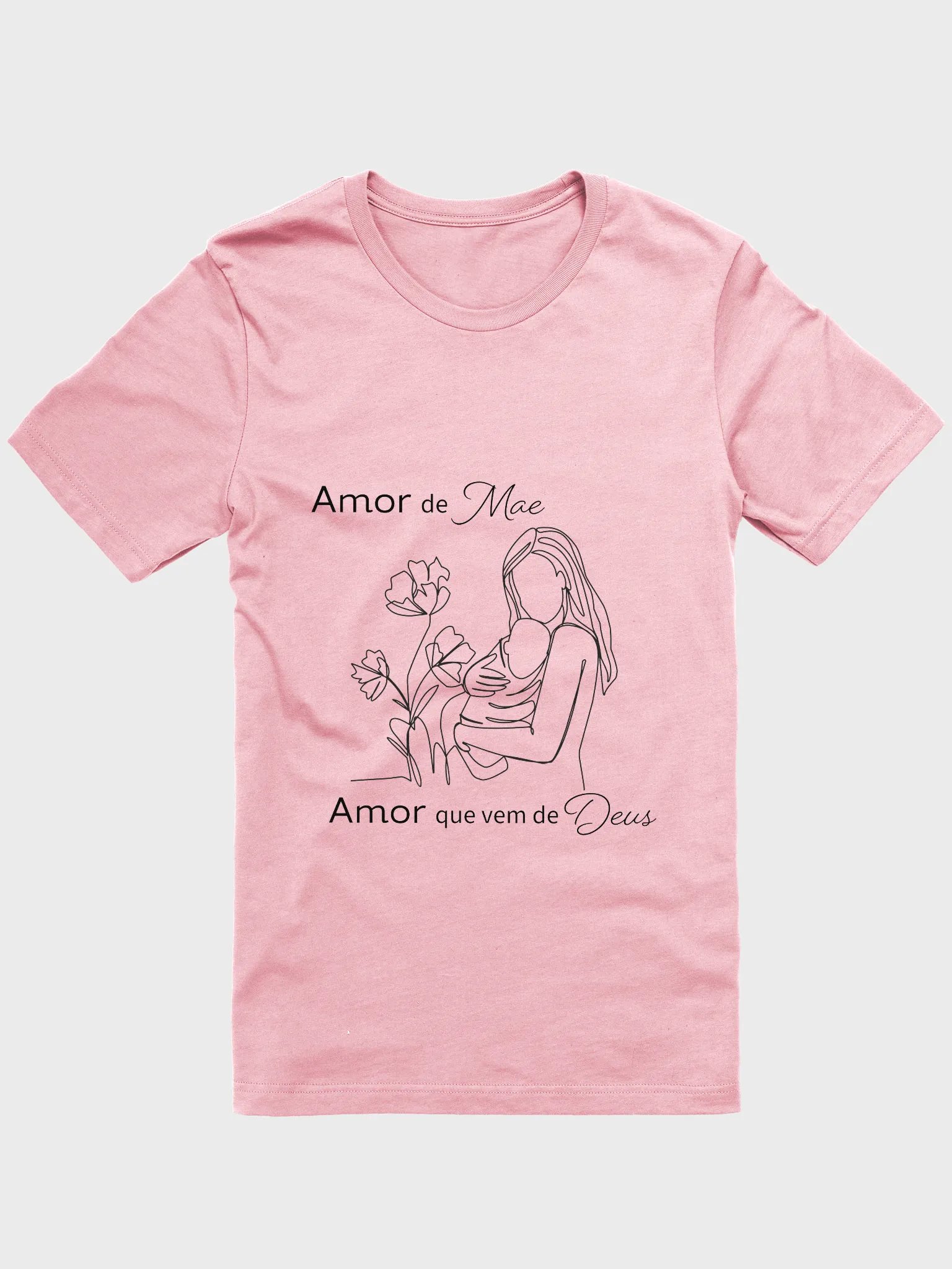 "Amor de mae, Amor que vem de Deus" Camisa feminina product image (4)