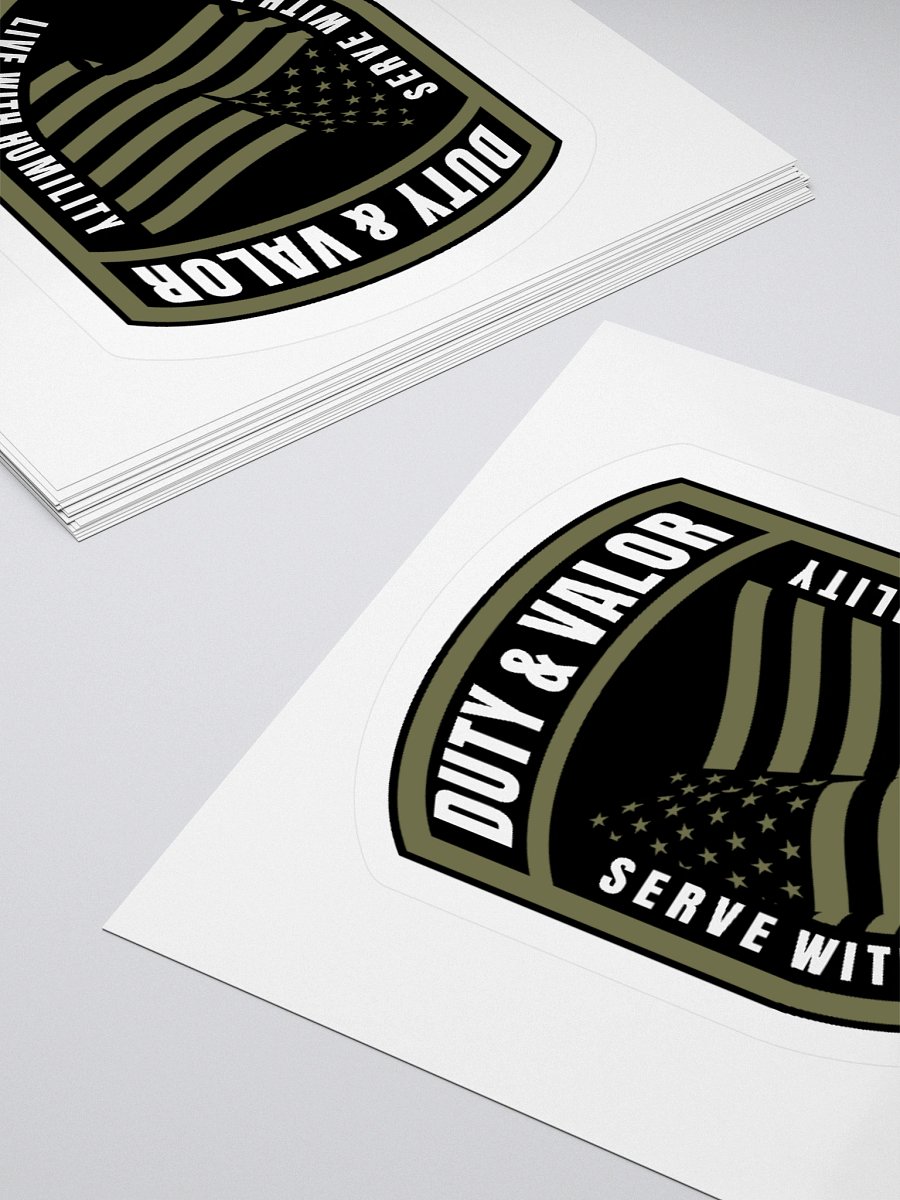 Duty and Valor Classic Logo - Kiss Cut Sticker product image (11)