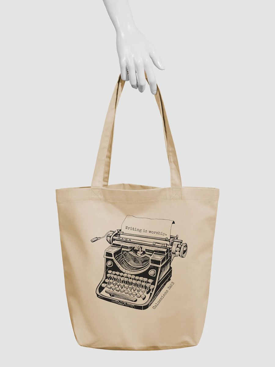 "Writing is worship" Tote product image (3)