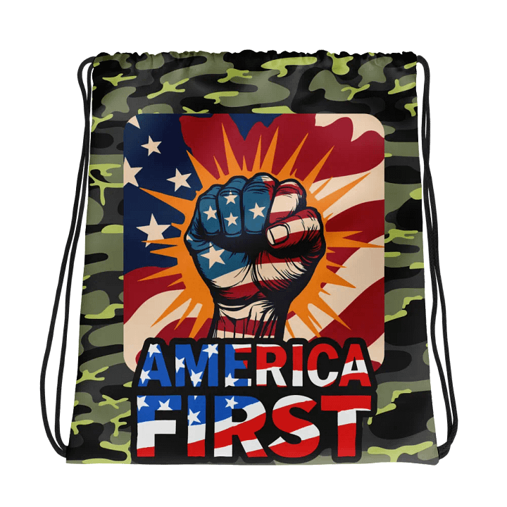 Drawstring Bag: America First product image (2)
