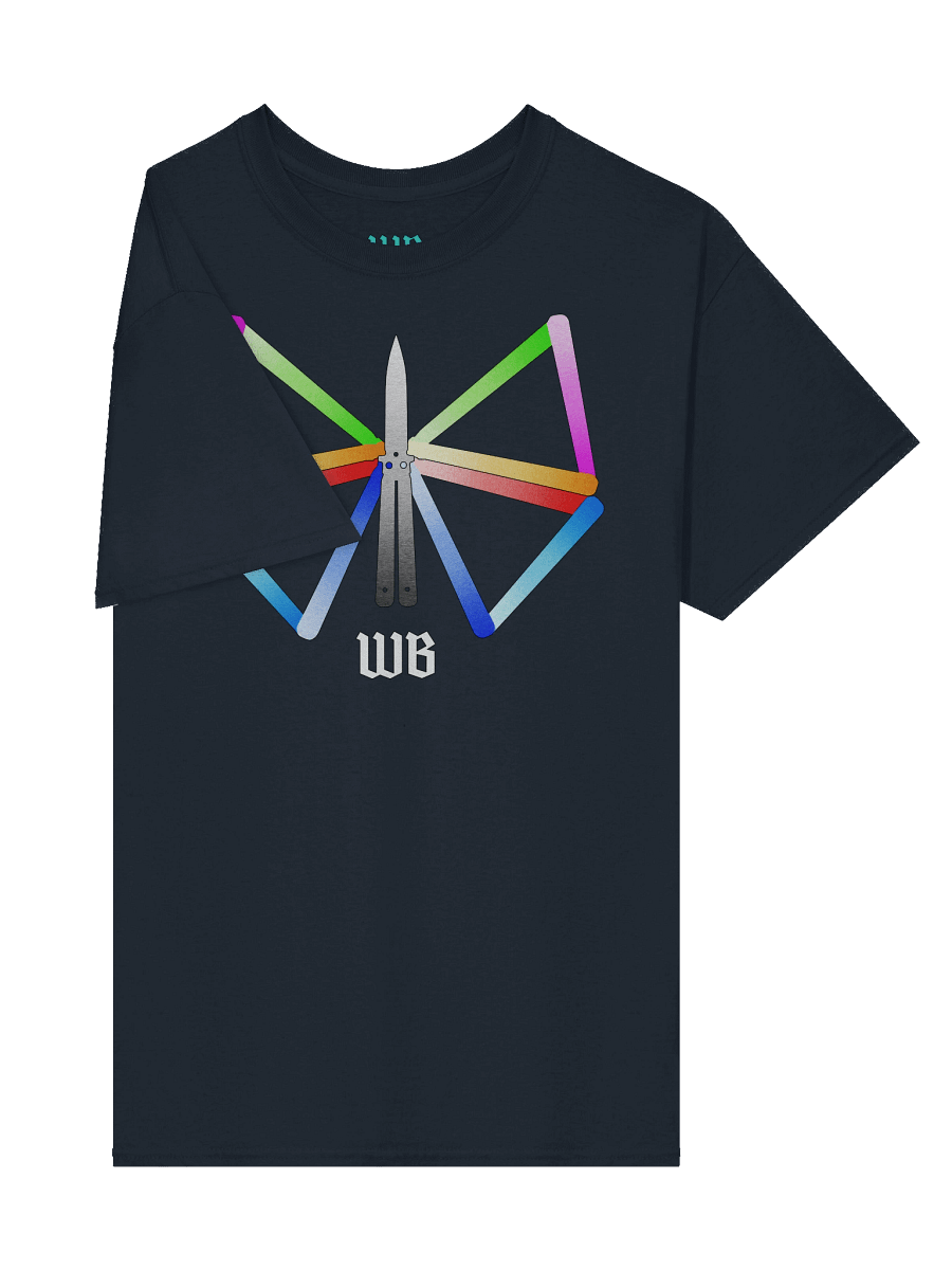 Rainbow Butterfly Knife T-Shirt product image (4)