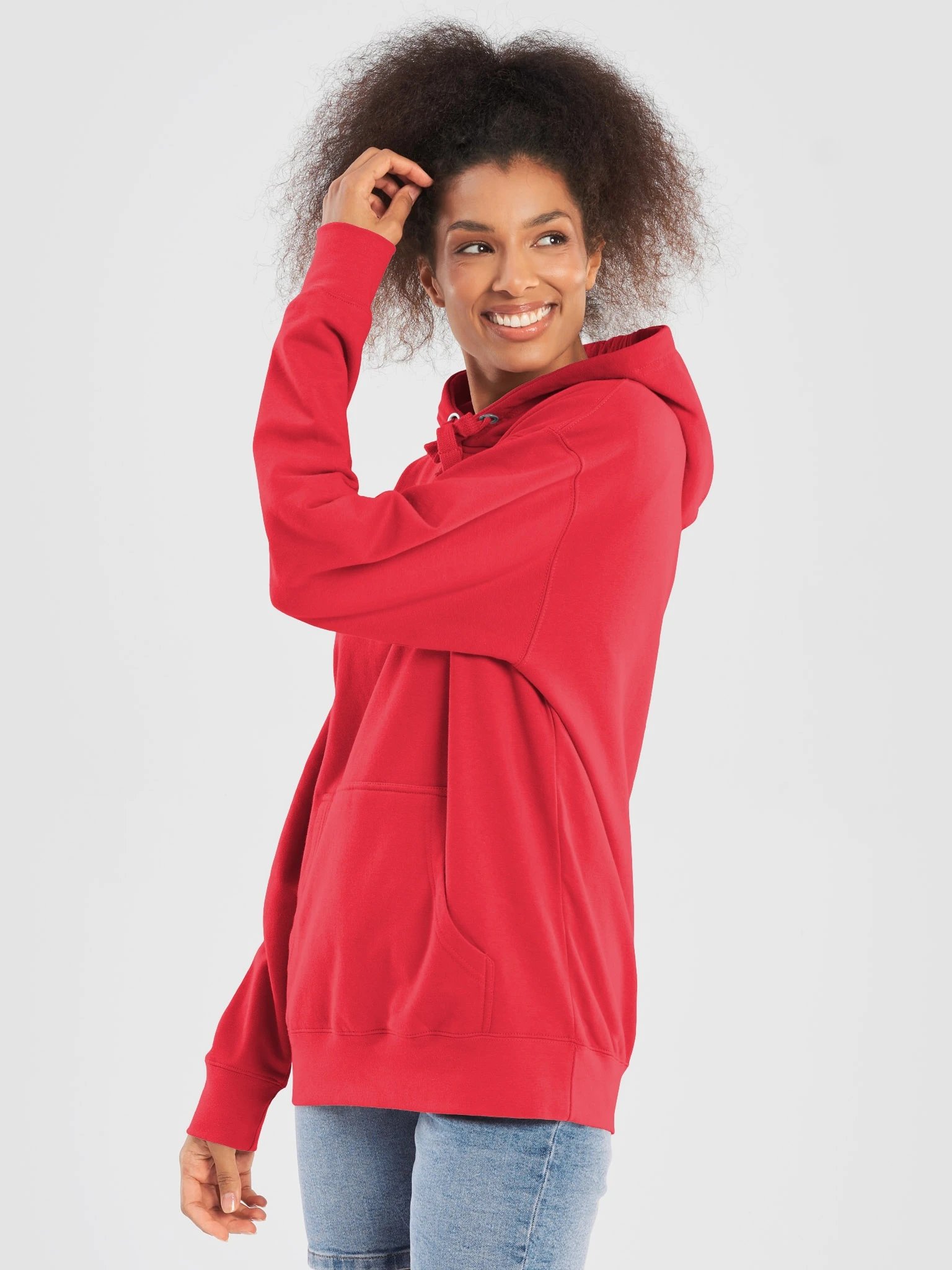 Plain Color Red Hoodie product image (2)