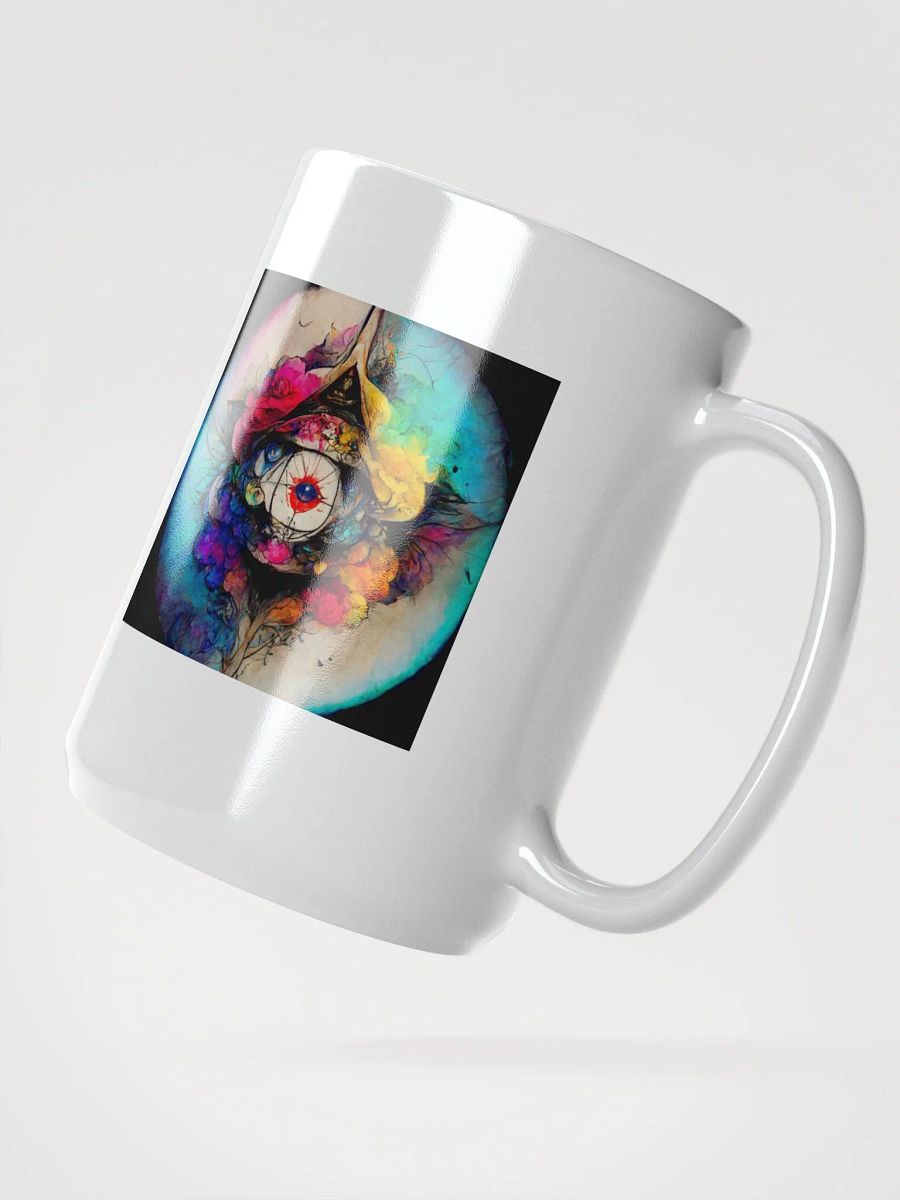 Vibrant Eye and Floral Abstract Mug product image (2)