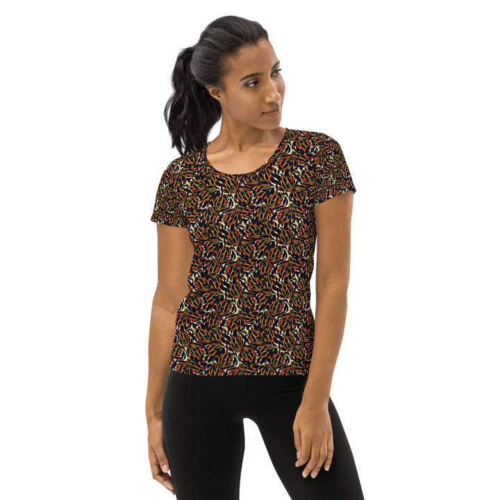 Tiger Flower | Women's Athletic T-Shirt product image (1)