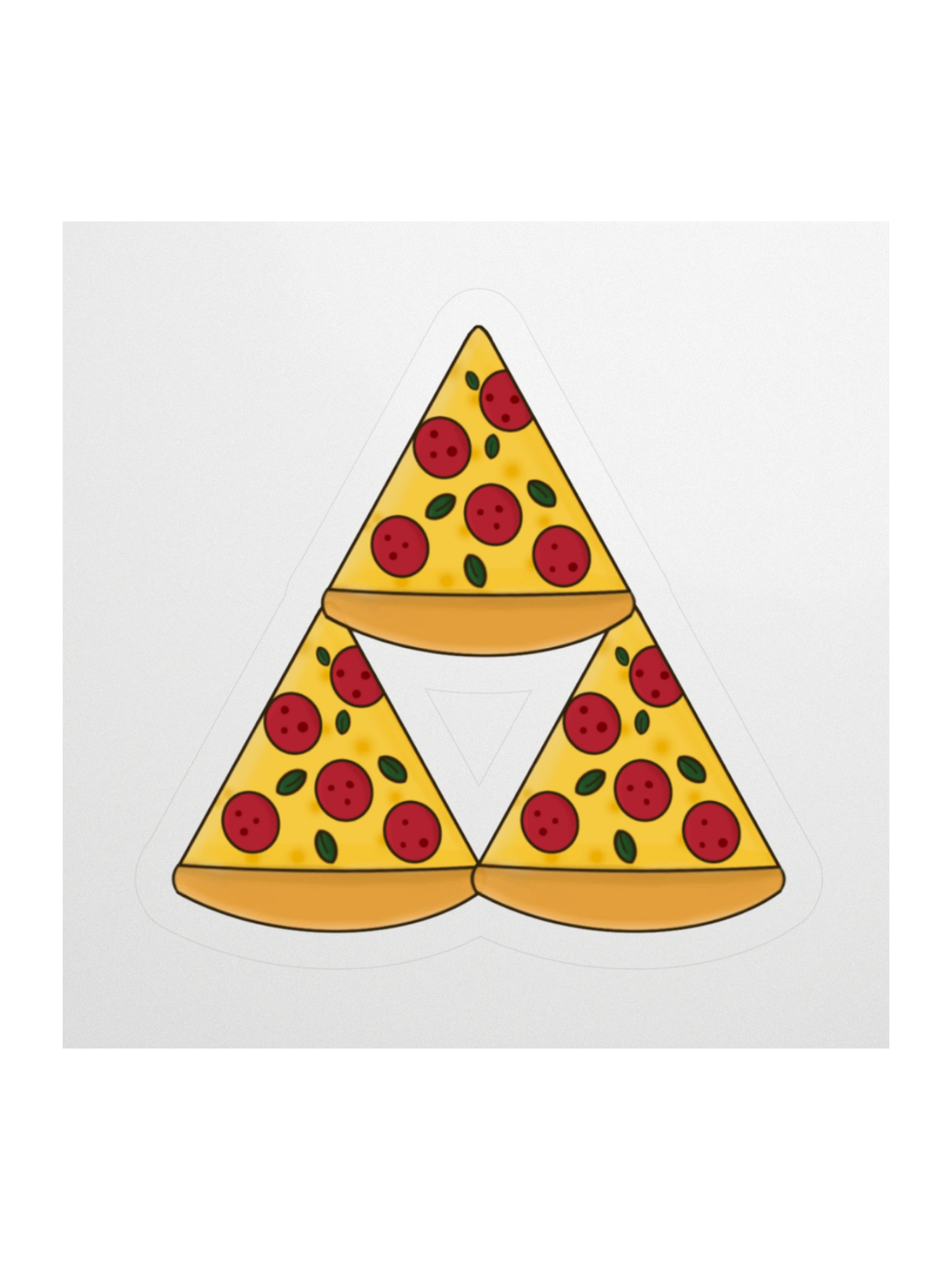 The Triforce of Pizza Sticker product image (1)