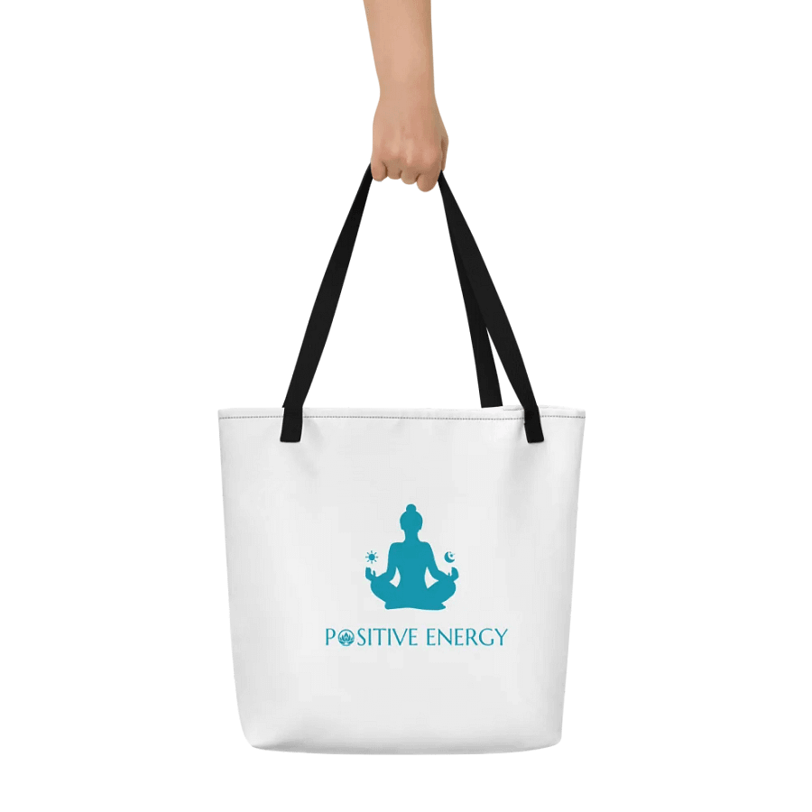 SoulGlow Custom Canvas Large Tote Bag with Pocket - Carry Your Light Everywhere product image (6)