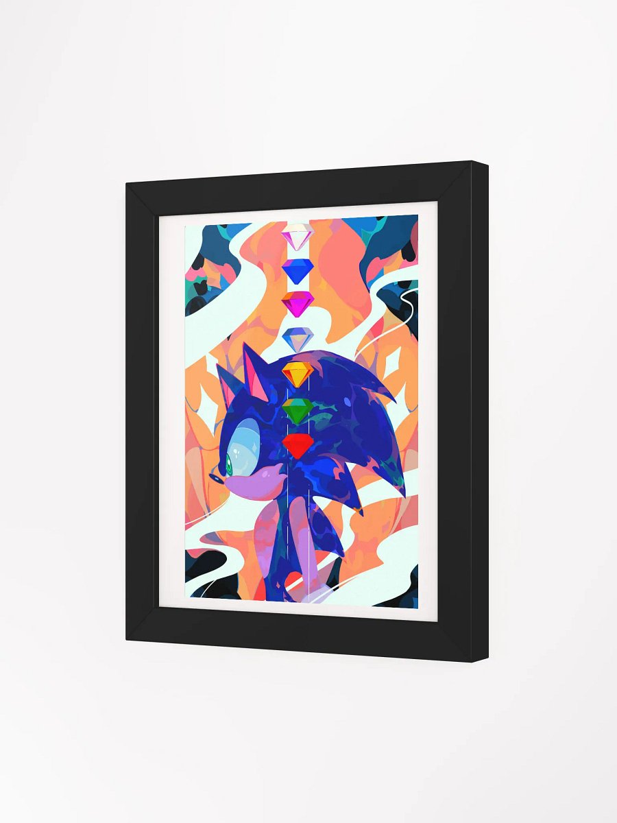 Whimsical Gemstone Hedgehog Matte Poster product image (13)