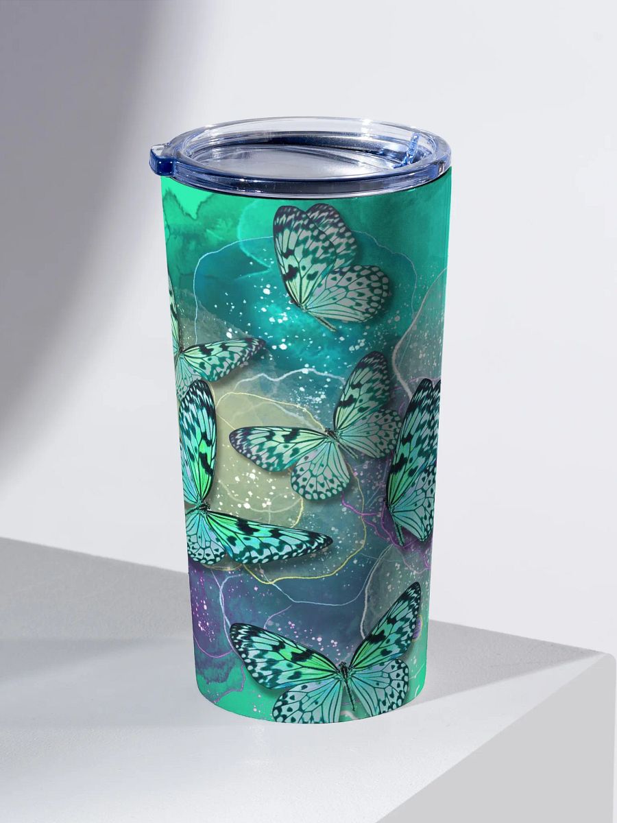 Whimsical Butterfly 20oz Stainless Steel Tumbler special gift for friends colleagues moms daughters product image (2)