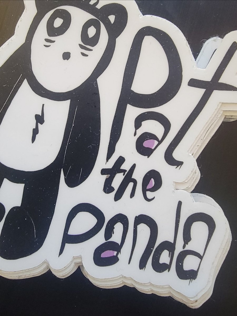 Pat the Panda w/ Name Vinyl Sticker product image (3)