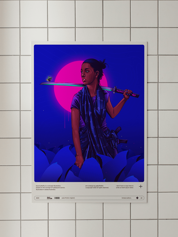 Blue Butterfly Poster product image (1)