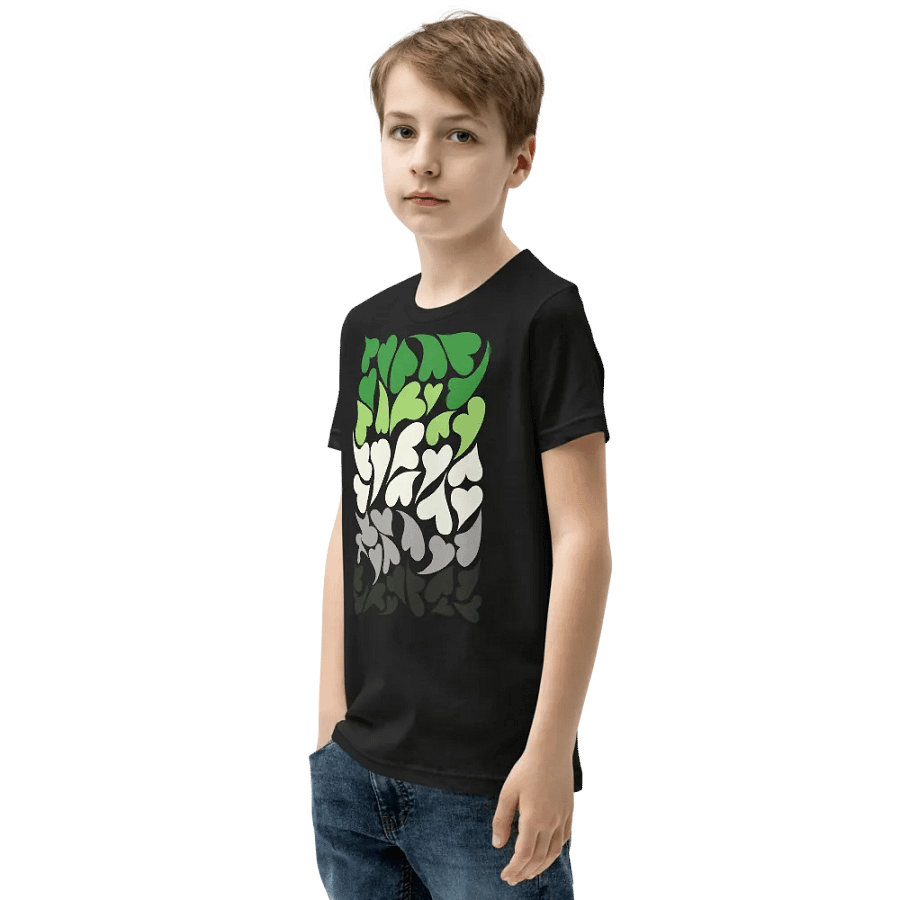 Nestled PRIDE Aromantic T-shirt (Youth) product image (7)