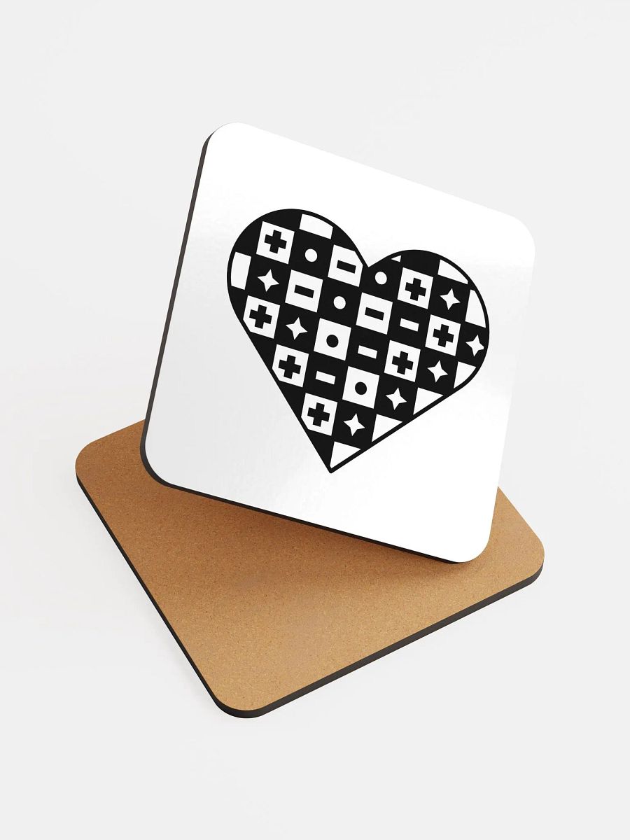 Checkered Heart Coaster product image (6)