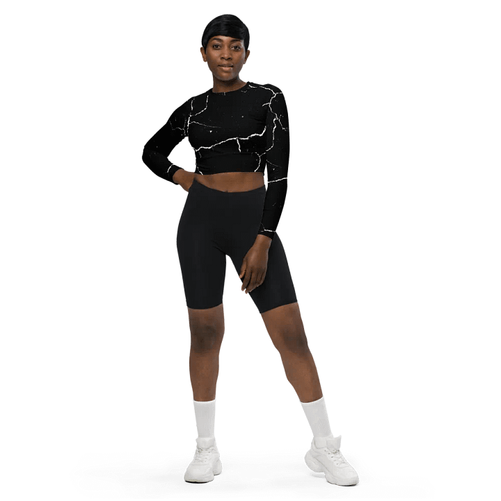 Cracked Monochrome Crop Top product image (2)