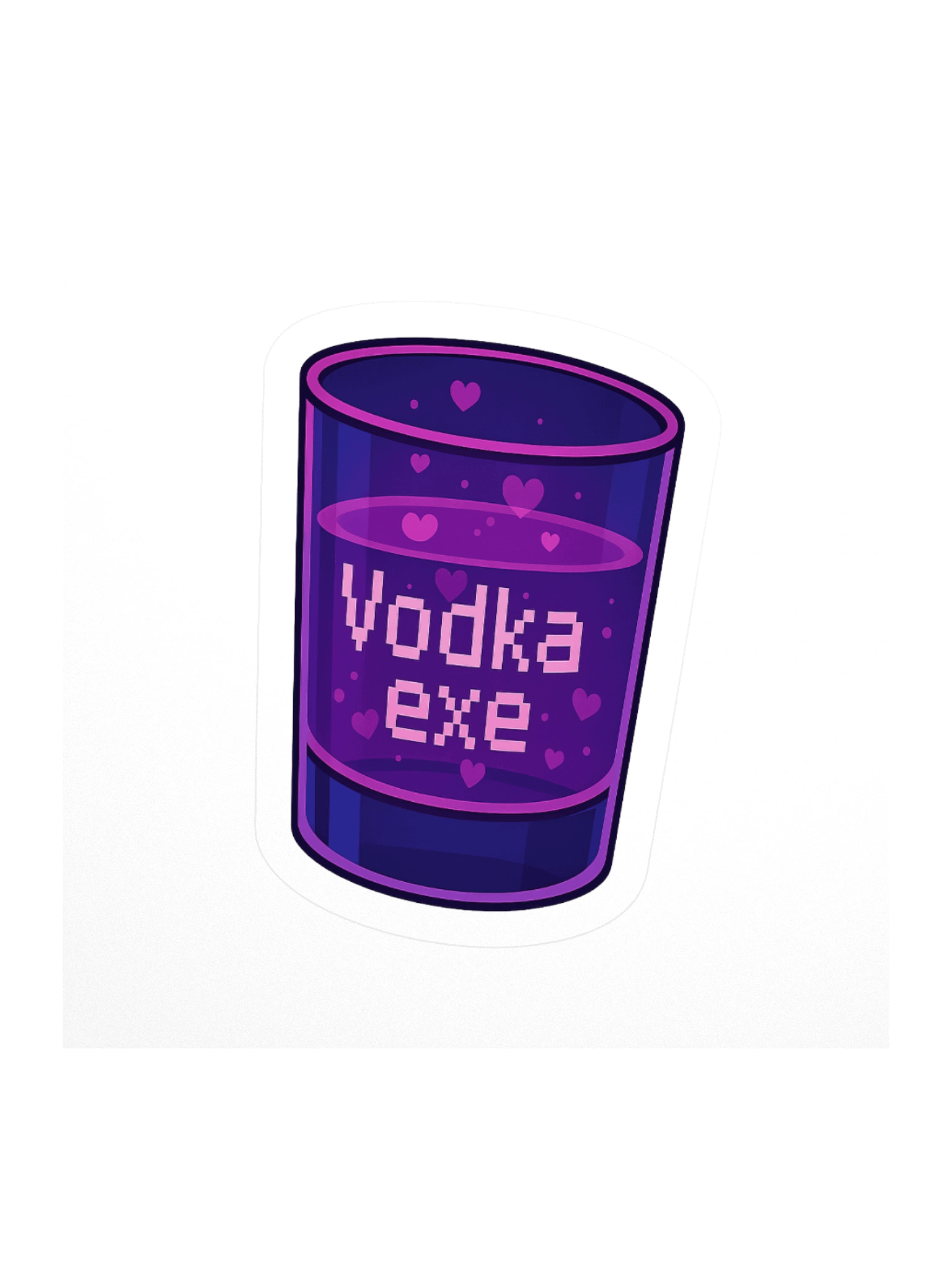 Pixelated vodka.exe Sticker product image (1)