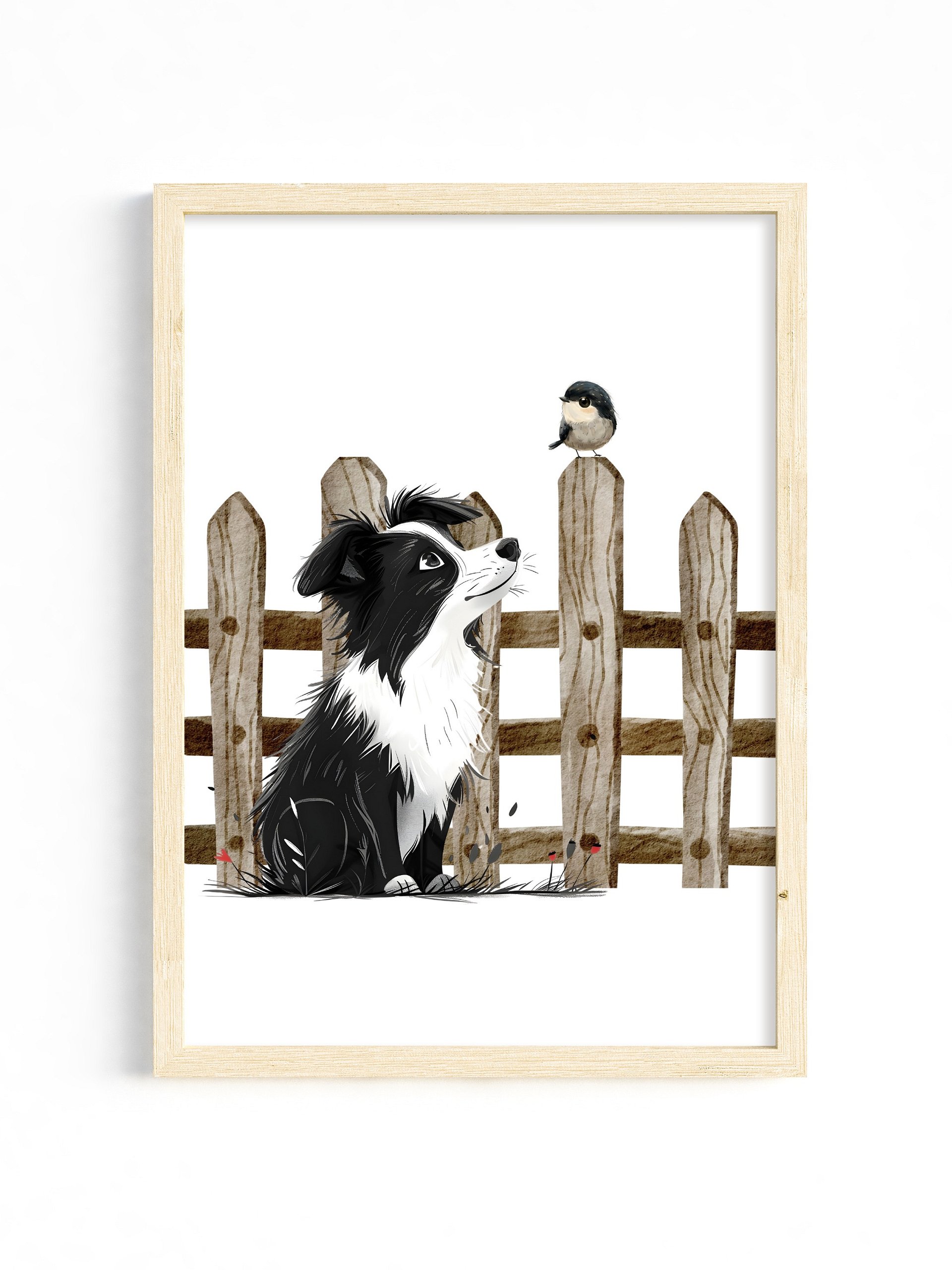 Herding Collie Dog and Best Friend, Farm Themed Nursery product image (33)