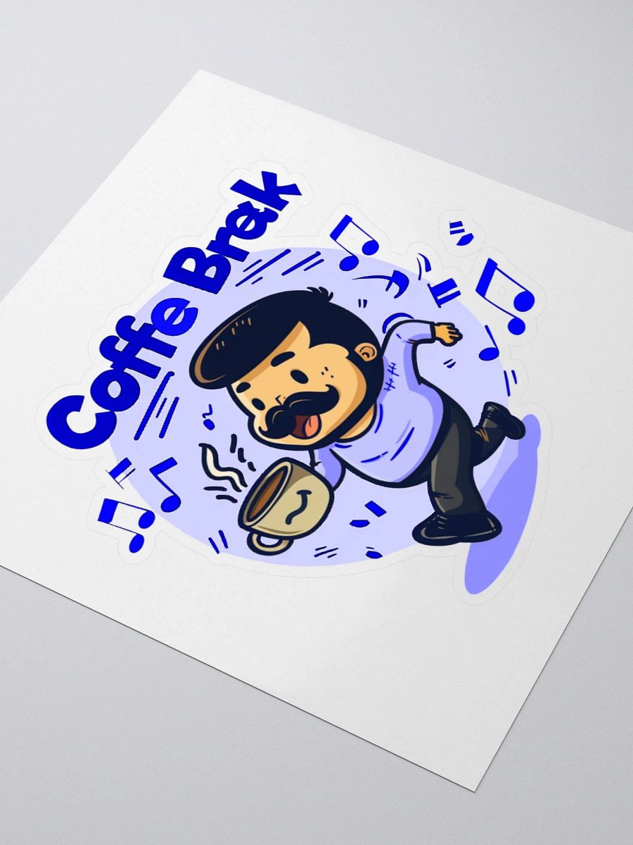 Coffee Break Blue Sticker product image (11)