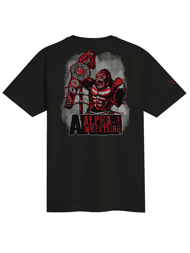 Oversized Tee | Gorilla Alpha-1 Wrestling on Back and Sleeve product image (1)