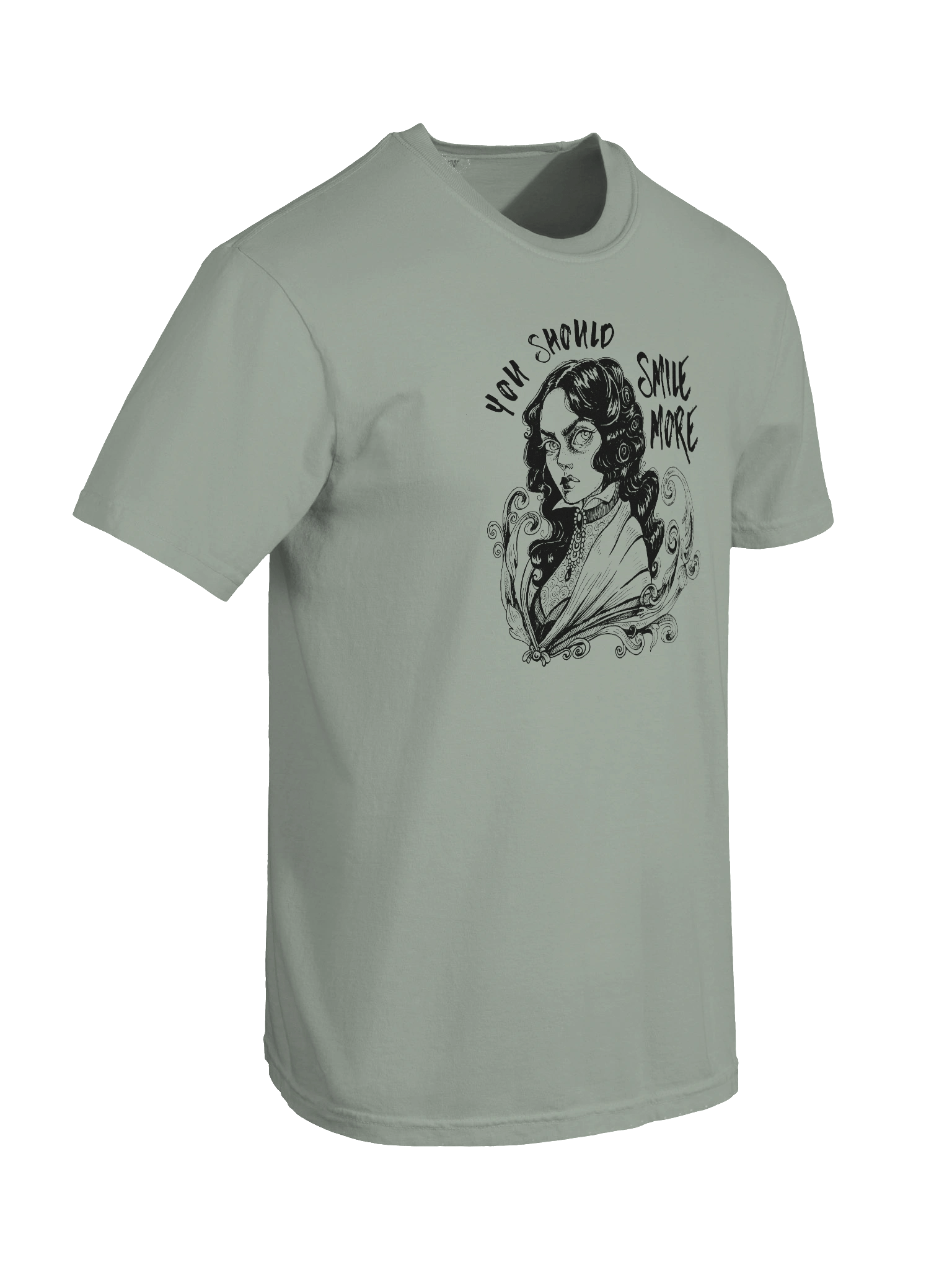 "SMILE MORE" Comfort Color T-Shirt (Design #1) product image (4)