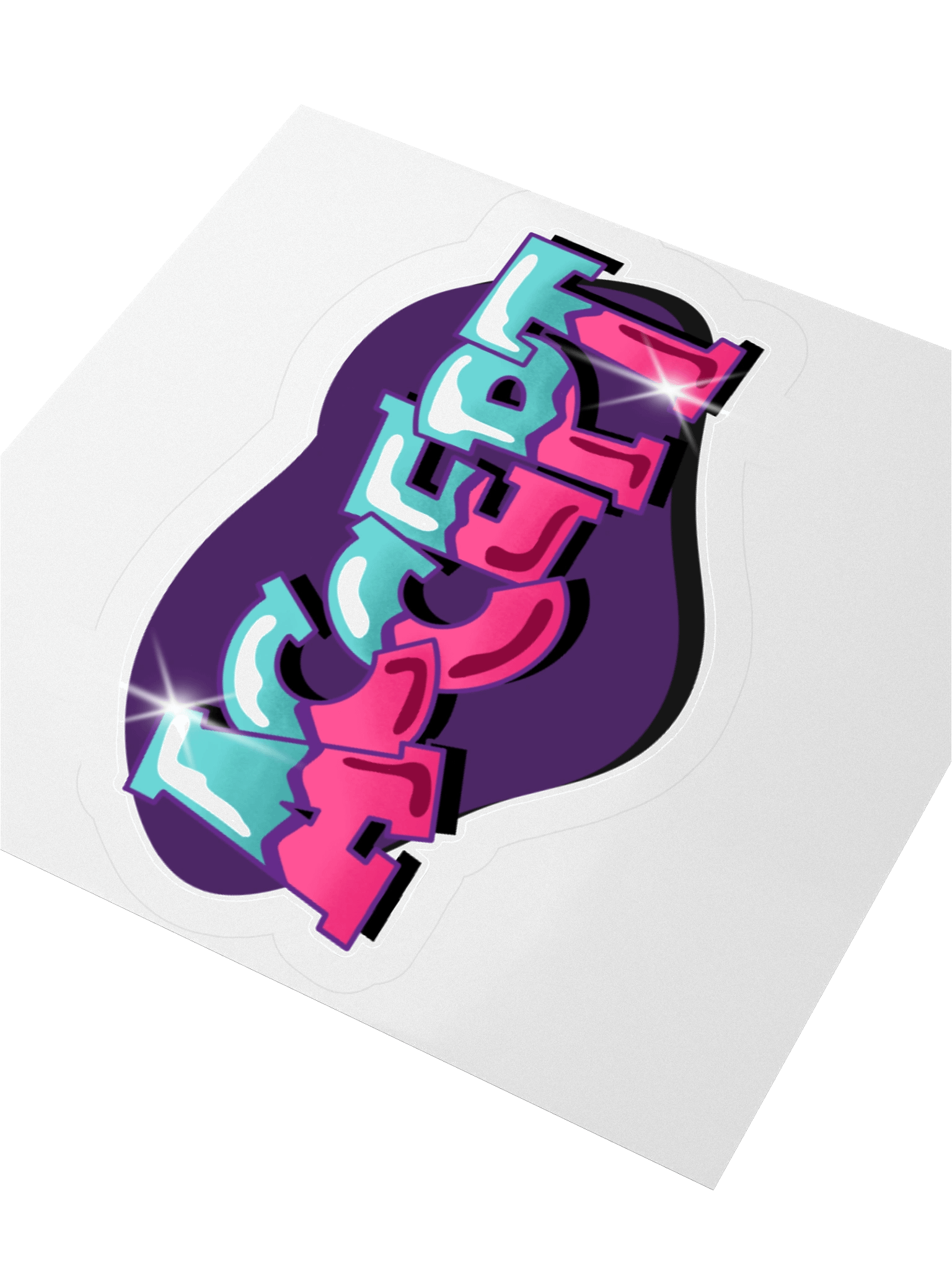 "TRYING MY BEST-ISH" - Kawaiifiti Style - Kiss Cut Sticker product image (7)