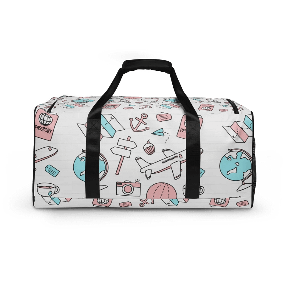 Travel Icons Canvas Duffle Bag product image (7)