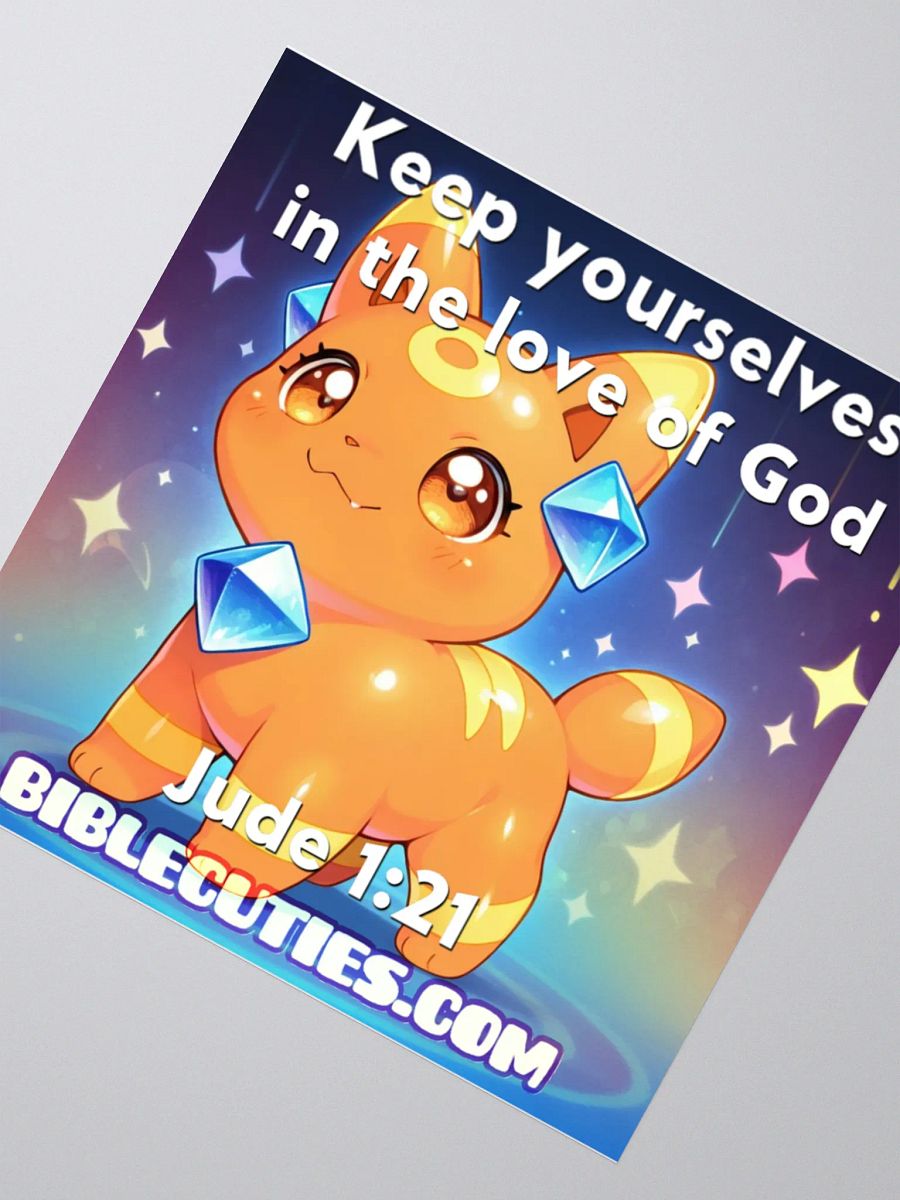 Bible Cuties Sam - Keep yourselves in the love of God Sticker product image (2)