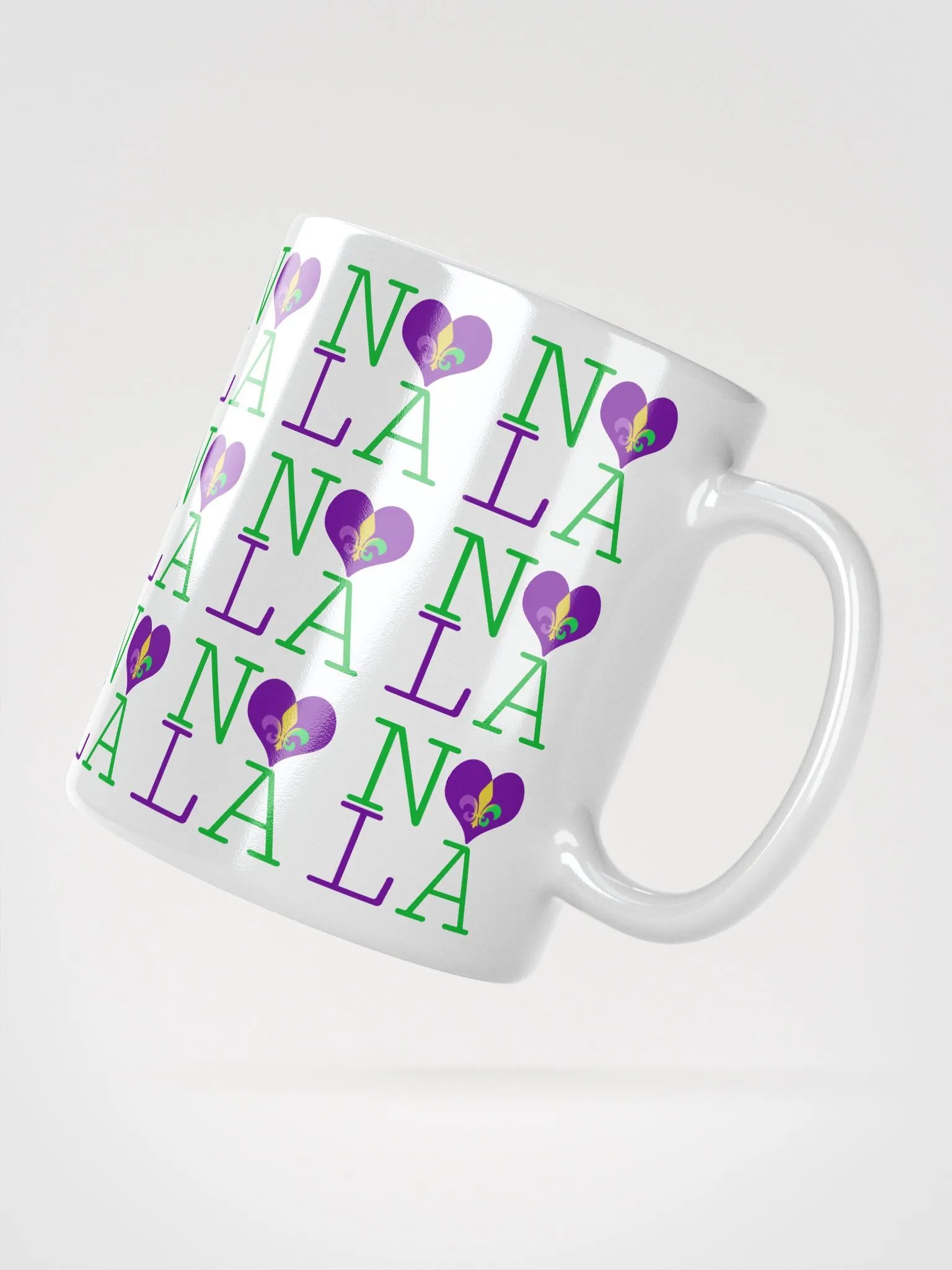 I LOVE NOLA **LEGACY MUG** (MARDI GRAS FULL INFINITY) product image (5)