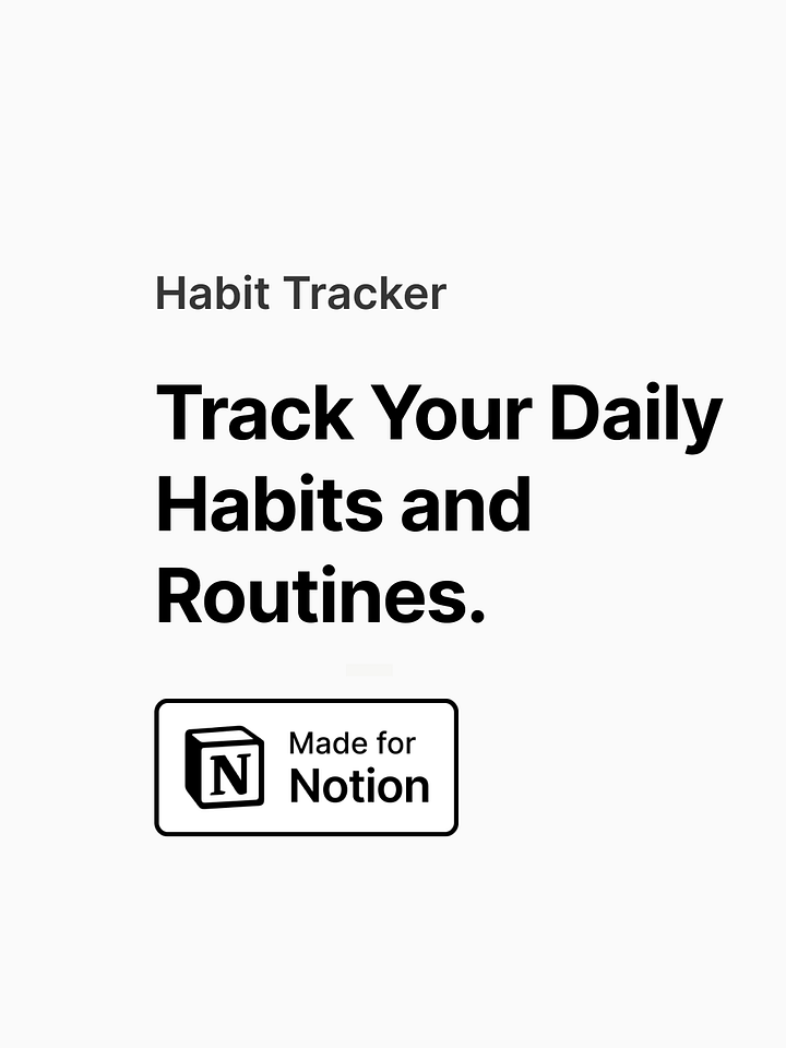 Notion Habit Tracker product image (2)