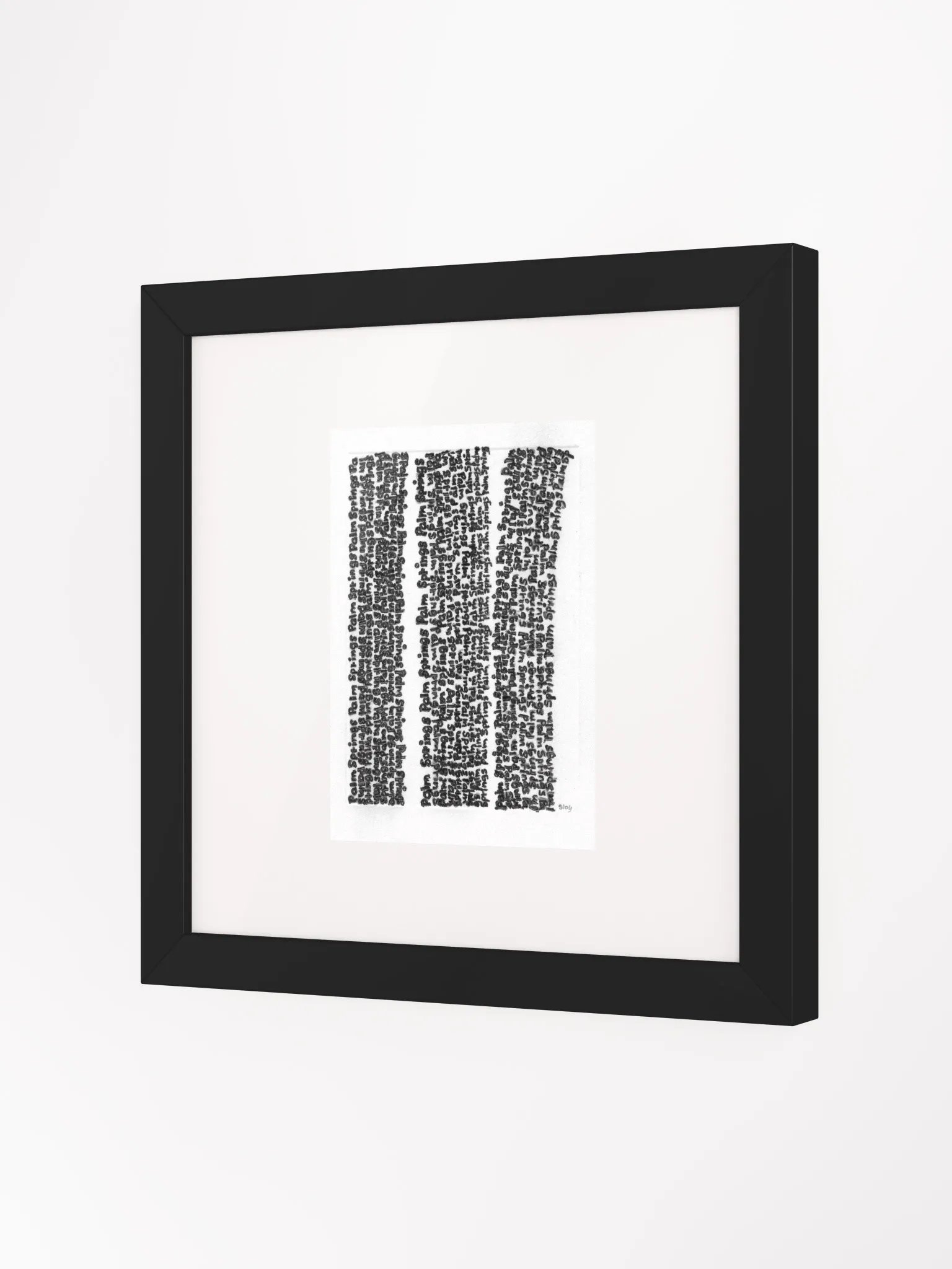 Palm Springs Panel Card Print Framed product image (1)