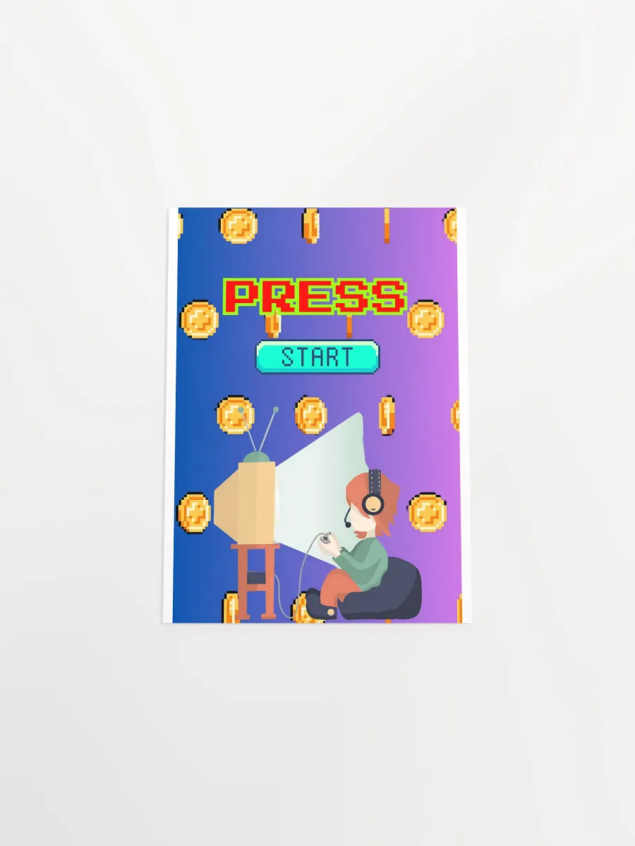 Pixelated Press Start Poster product image (31)